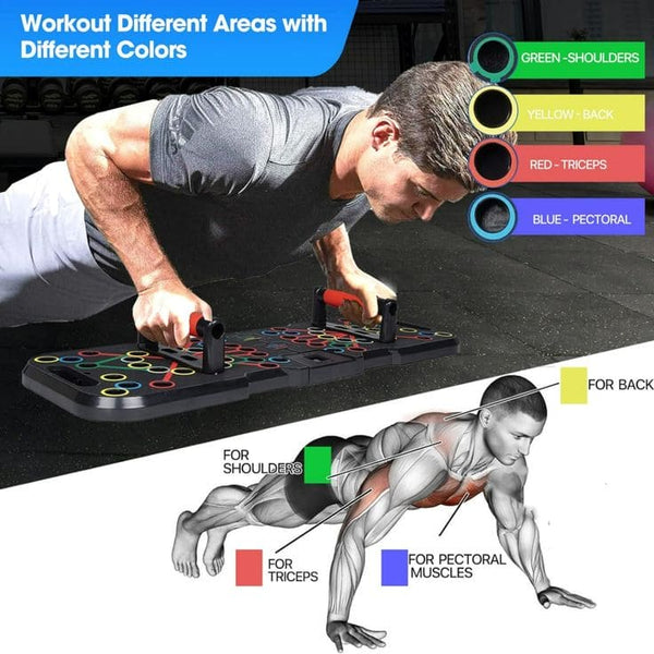Folding Push Up Board - Portable Home Fitness